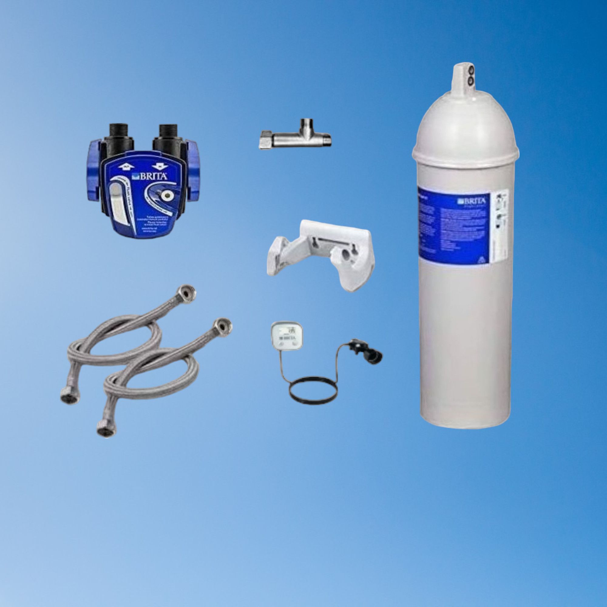 Brita C500 Untertisch-Wasserfilter Set mit Filterwechselanzeige Ideal für Gastronomie