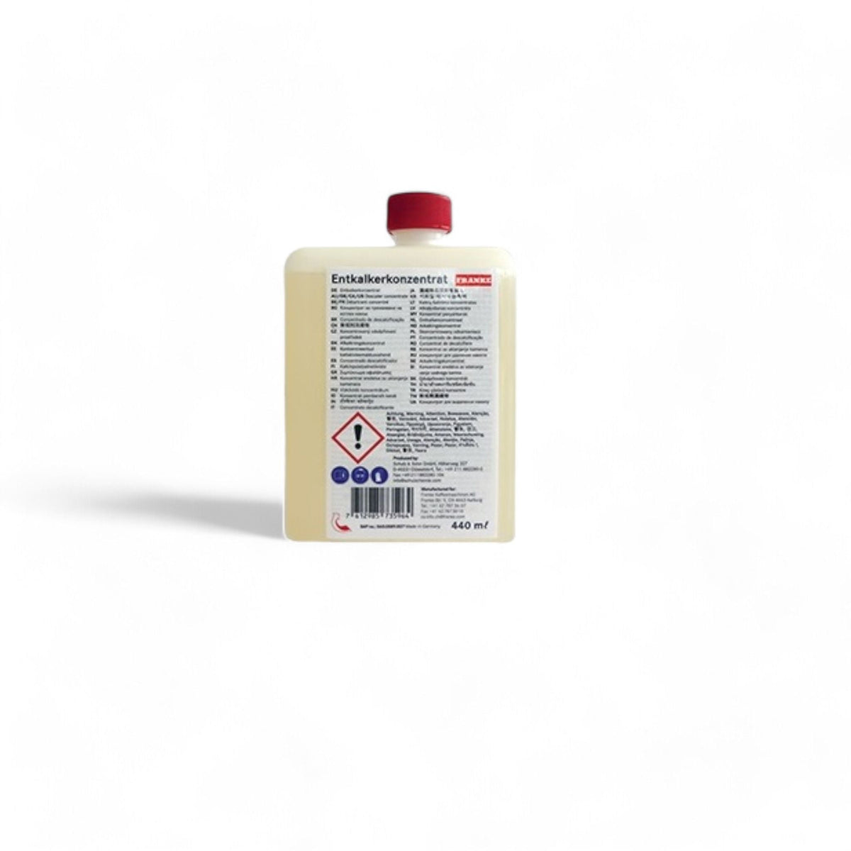 Wasserfilter von BWT und BRITA immer günstig Franke Entkalkerkonzentrat 440ml Flasche für Kaffeevollautomaten